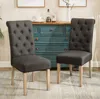 Streamdale Furniture Streamdale Solid Wood Tufted Parsons Dining Chair