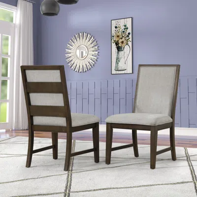 Streamdale Furniture Streamdale Solid Wood Upholstered Dining Chairs