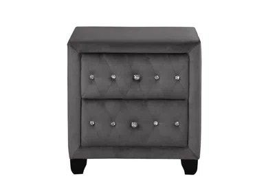 Streamdale Furniture Streamdale Sophia Nightstand Gray