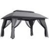 Streamdale Furniture Streamdale Spacious Outdoor Gazebo With Mesh Netting For Group Activities And Protection