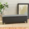 Streamdale Furniture Streamdale Spacious Storage Ottoman With Self-opening Lid And Modern Birch Wood Legs