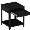 Streamdale Furniture Streamdale Square Double-layer Coffee Table - Hidden Compartment & Fingerprint Lock