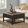 Streamdale Furniture Streamdale Square Ottoman With Storage And Bottom Rack