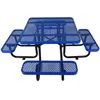 Streamdale Furniture Streamdale Square Outdoor Steel Picnic Table 46" Blue
