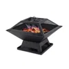 Streamdale Furniture Streamdale Square Small Fire Pit Bbq Party Portable Fire Pit