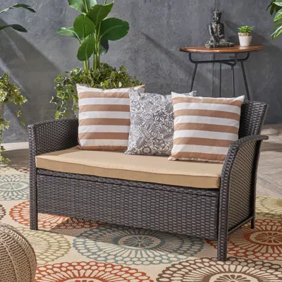 Streamdale Furniture Streamdale St Lucia Loveseat: Plush Cushions, Wicker Haven For Outdoor Tranquility