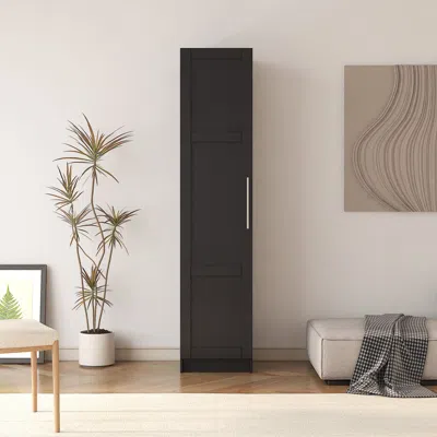 Streamdale Furniture Streamdale Stackable Wall Storage Cabinet In Black