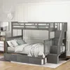 Streamdale Furniture Streamdale Stairway Twin-over-full Bunk Bed With Drawer