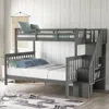 Streamdale Furniture Streamdale Stairway Twin-over-full Bunk Bed With Storage And Guard Rail