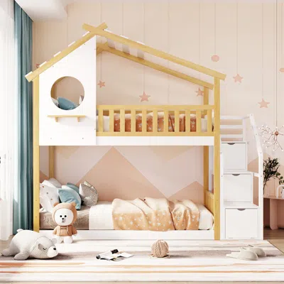 Streamdale Furniture Streamdale Stairway Twin-over-twin Bunk Bed