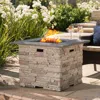 Streamdale Furniture Streamdale Stone Design Fire Pit With Tank Space - No Assembly