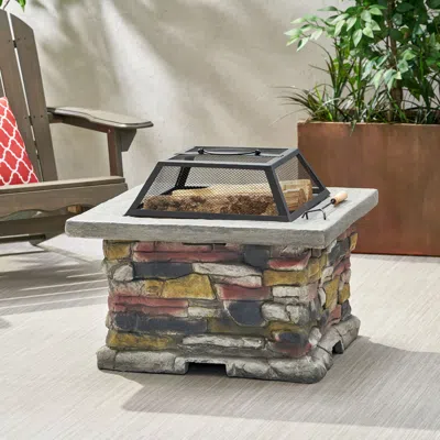 Streamdale Furniture Streamdale Stonewall 28" Square Fire Pit