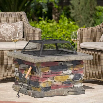 Streamdale Furniture Streamdale Stonewall 28" Square Fire Pit