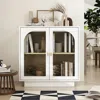 Streamdale Furniture Streamdale Storage Cabinet With Acrylic Door For Living Room, Dining Room