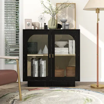 Streamdale Furniture Streamdale Storage Cabinet With Acrylic Door For Living Room, Dining Room