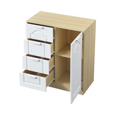 Streamdale Furniture Streamdale Storage Cabinet With Adjustable Shelves And Removable Drawers