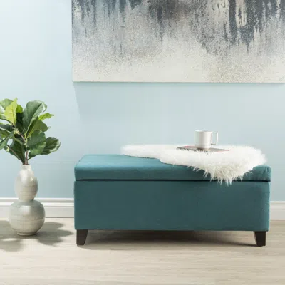 Streamdale Furniture Streamdale Storage Ottoman In Green