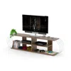 Streamdale Furniture Streamdale Store Mid Century Modern Tv Stand 4 Shelves Open Storage