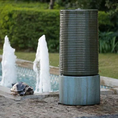 Streamdale Furniture Streamdale Striking Verge Bronze Ribbed Tower Bird Feeder