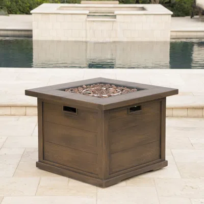 Streamdale Furniture Streamdale Stunning Square Mgo Fire Pit Table For Outdoor Gatherings