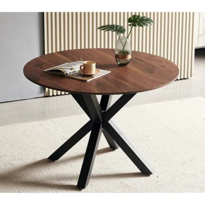 Streamdale Furniture Streamdale Sturdy Metal Frame Desk With Easy Assembly