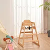 Streamdale Furniture Streamdale Sturdy Pine Wood Baby Chair With Adjustable Safety Straps