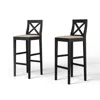 Streamdale Furniture Streamdale Sturdy Rubber Wood Bar Chair Set For Enhanced Comfort (2pcs)