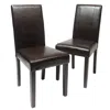 Streamdale Furniture Streamdale Style Solid Wood Leatherette Padded Parson Chair