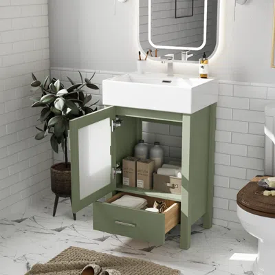 Streamdale Furniture Streamdale Stylish 20" Vanity With Sink And Storage