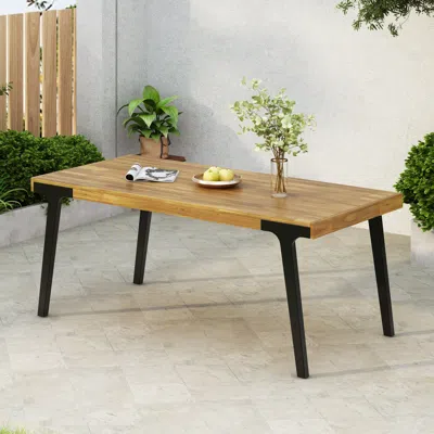 Streamdale Furniture Streamdale Stylish Acacia Wood Dining Table Modern