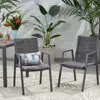 Streamdale Furniture Streamdale Stylish And Comfortable Outdoor Dining Chairs With Rope Weave And Aluminum Frames
