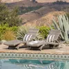 Streamdale Furniture Streamdale Stylish And Comfortable Wicker Armed Chaise Lounge (optional 2-pack)