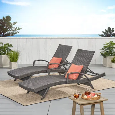 Streamdale Furniture Streamdale Stylish And Comfortable Wicker Patio Lounges With Arm Rests