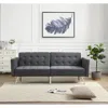 Streamdale Furniture Streamdale Stylish & Comfy Convertible Linen Sofa Bed For Small Spaces