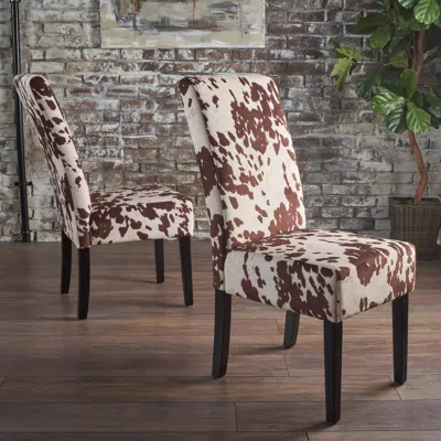 Streamdale Furniture Streamdale Stylish And Durable Armless Dining Chairs With Upholstered Comfort In Brown