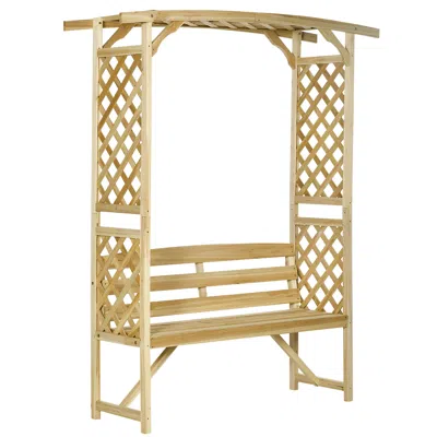 Streamdale Furniture Streamdale Stylish Arbor Bench Outdoor Seating