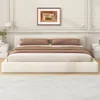 Streamdale Furniture Streamdale Stylish Beige Upholstered Bed The Ideal Choice For Your Bedroom, King