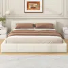 Streamdale Furniture Streamdale Stylish Beige Upholstered Bed The Ideal Choice For Your Bedroom, Queen