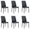 Streamdale Furniture Streamdale Stylish Dining Set With Imitation Marble Table Top And Pu Leather Chairs For 6-8 Guests