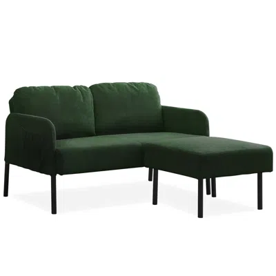 Streamdale Furniture Streamdale Stylish L-shape Sofa With Ottoman For Small Spaces