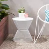 Streamdale Furniture Streamdale Stylish Mesh Breeze Side Table Perfect Companion For Relaxation