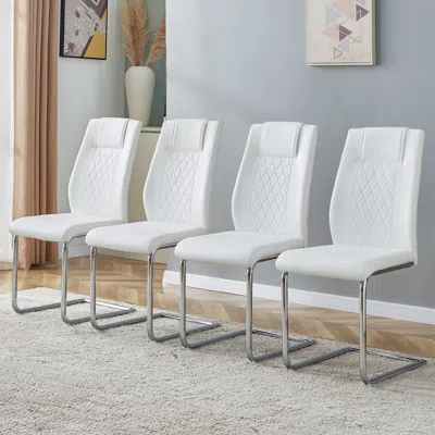 Streamdale Furniture Streamdale Stylish Modern Dining Chairs With Comfort And Floor Protection