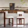 Streamdale Furniture Streamdale Stylish Round Stools - Upholstered Seat & Metal Frame