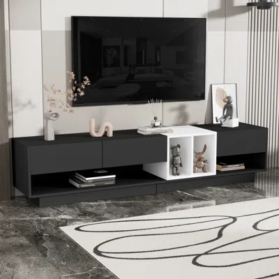 Streamdale Furniture Streamdale Stylish Tv Stand With Perfect Storage For 80" Tvs