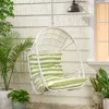 Streamdale Furniture Streamdale Stylish Wicker Hanging Chair With Cushion For Relaxation And Comfort