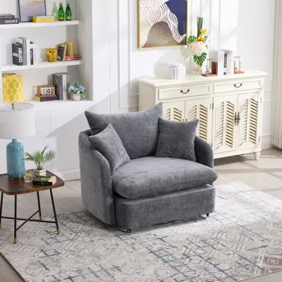 Streamdale Furniture Streamdale Swivel Accent Chair With Pillows