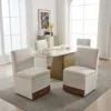 Streamdale Furniture Streamdale Swivel Dining Chairs Set Of 2, Rolling Kitchen Chairs