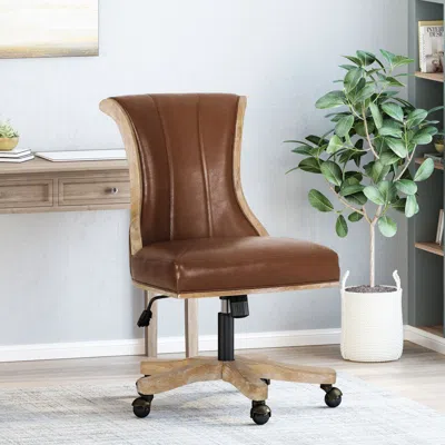 Streamdale Furniture Streamdale Swivel Lift Office Chair With Roll Back