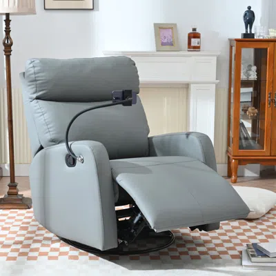 Streamdale Furniture Streamdale Swivel Rocker Recliner, 360-degree Glider