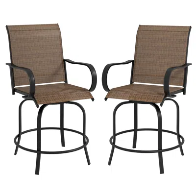 Streamdale Furniture Streamdale Swivelicious Outdoor Bar Chair Set Spin
